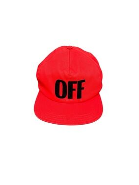 Off White Red baseball cap “OFF” 2013 Authentic